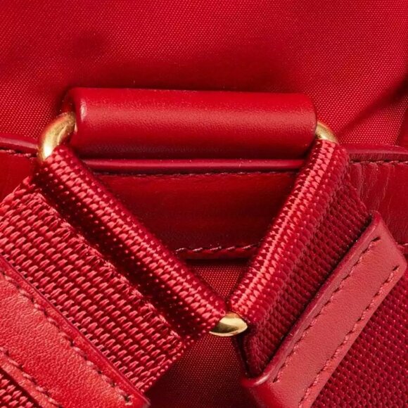 Prada Rosso Re-Nylon Small Backpack Bag - 1BZ677 - Picture 11 of 12